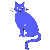 Blue cat icon